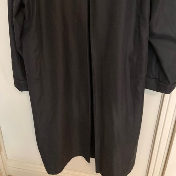 Gallery long black lined swing coat - Picture 8 of 12